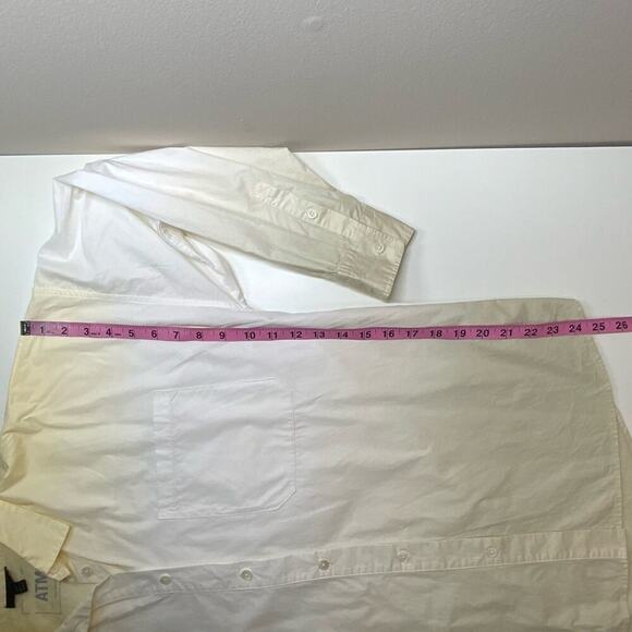 NWOT | ATM | Ombré Poplin Button Down Shirt | Yellow | Large - Picture 12 of 16